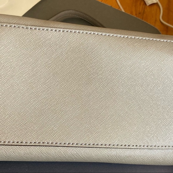 Rare ! Kate Spade Grey Leather Shoulder Bag - Picture 4 of 11